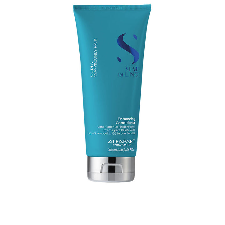 200 ml bottle of Semi di Lino curl‑enhancing conditioner for women, lightweight formula