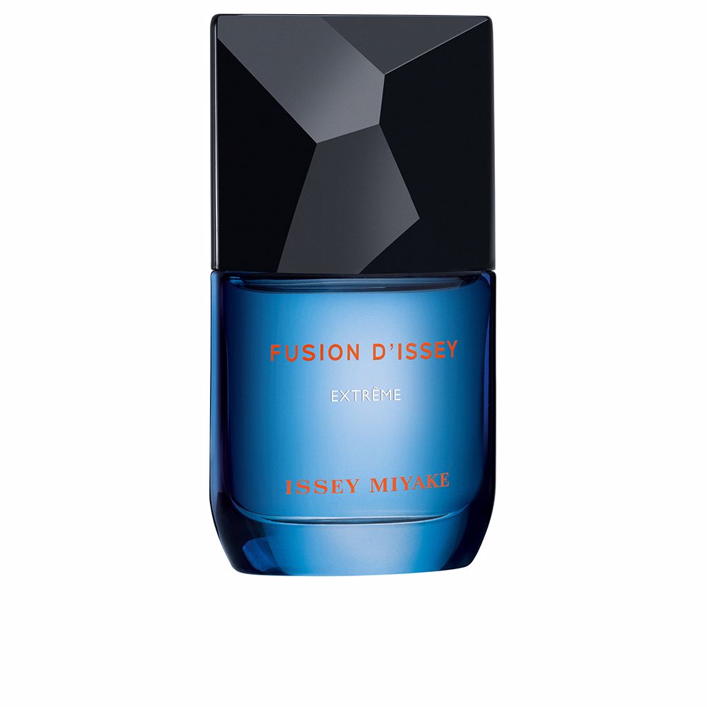 Deep-blue 50 ml bottle of woody-spiced Eau de Toilette for Man, FSC packaging