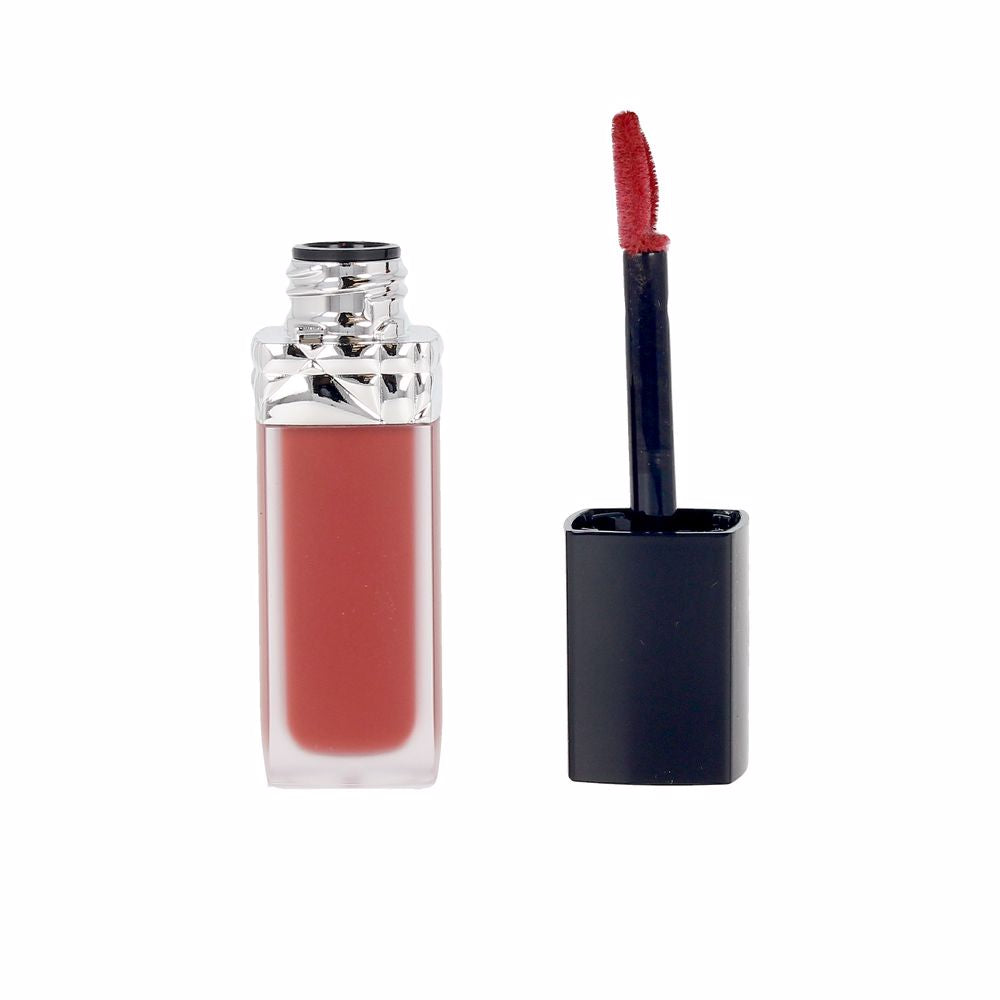 Matte liquid lipstick tube and applicator, 6 ml, deep red shade for Women