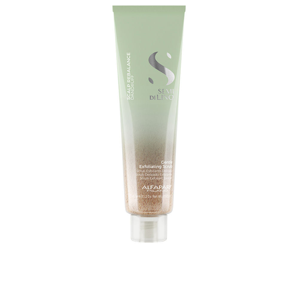 150 ml exfoliating scalp scrub tube with visible micro‑particles, Unisex care