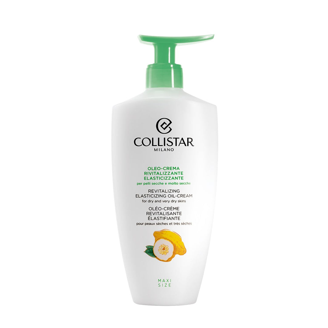 400 ml pump bottle of citrus-scented elasticising body oil-cream for Women