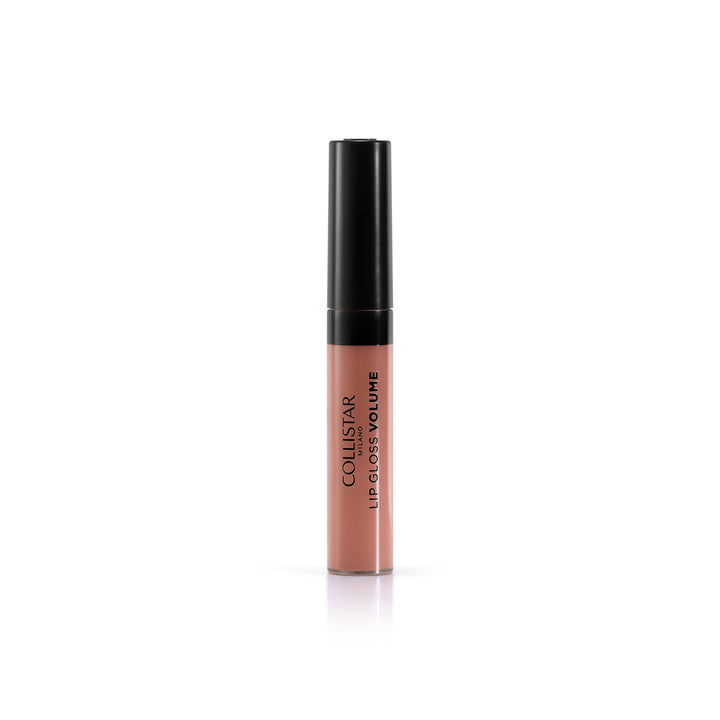 7 ml sheer nude lip gloss with soft applicator and mirror-like shine