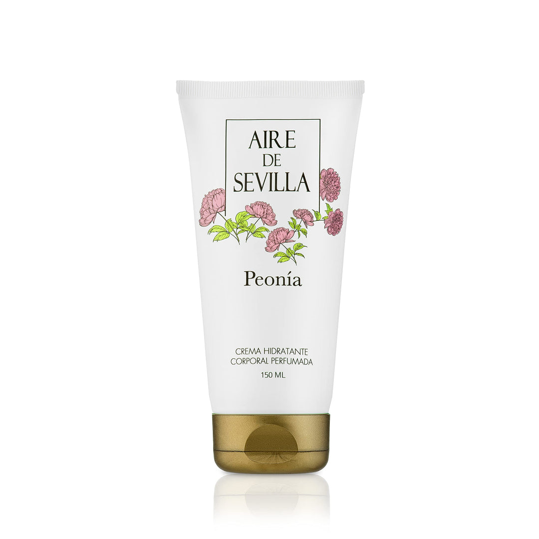 Aire Sevilla Peonía fragrance set with eau de toilette, shower gel, and scented body cream