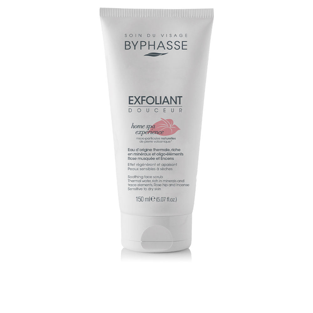 Tube of exfoliant with pumice beads, musk rose oil and thermal water, 150 ml
