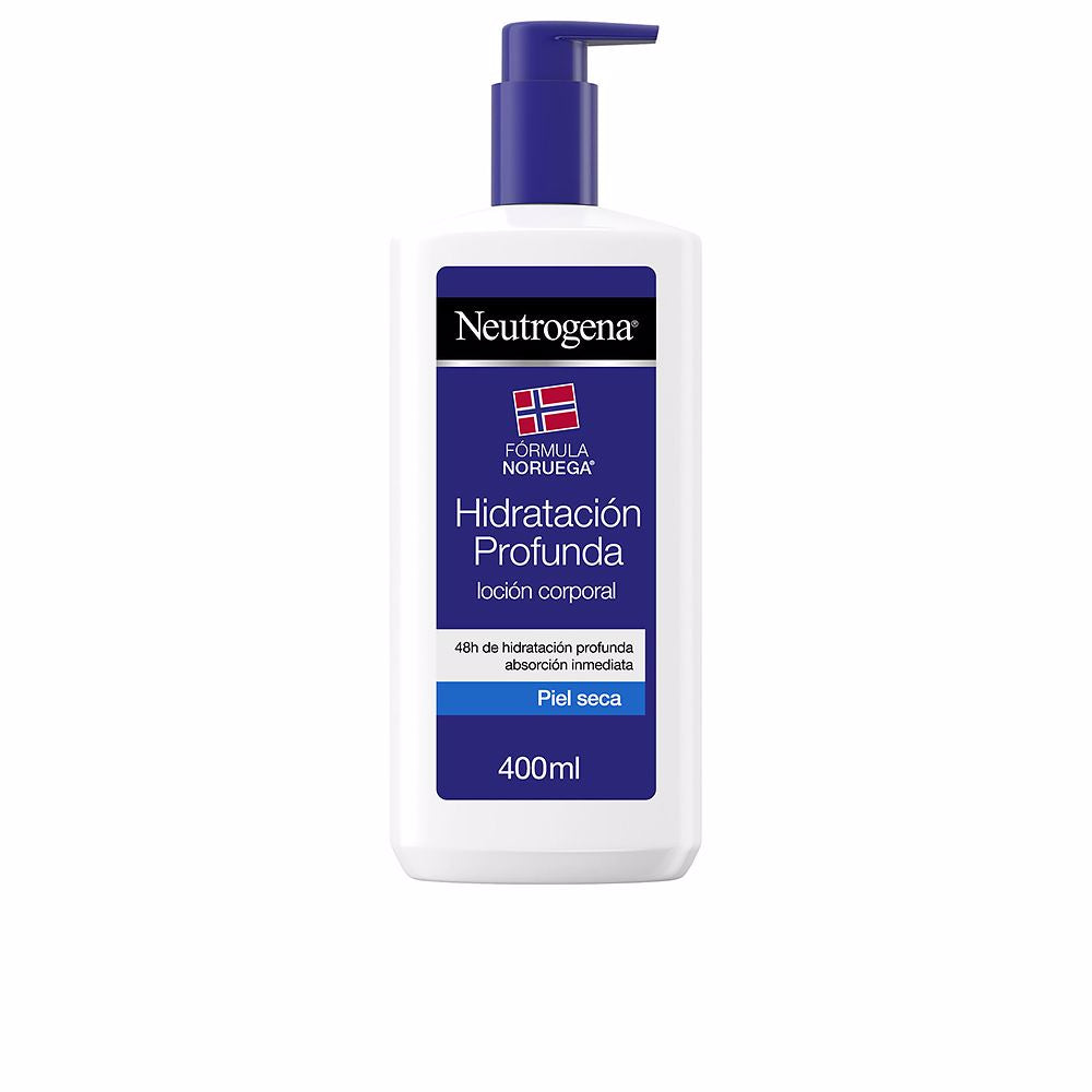 400 ml cream-coloured body lotion bottle for Unisex dry skin, deep hydration