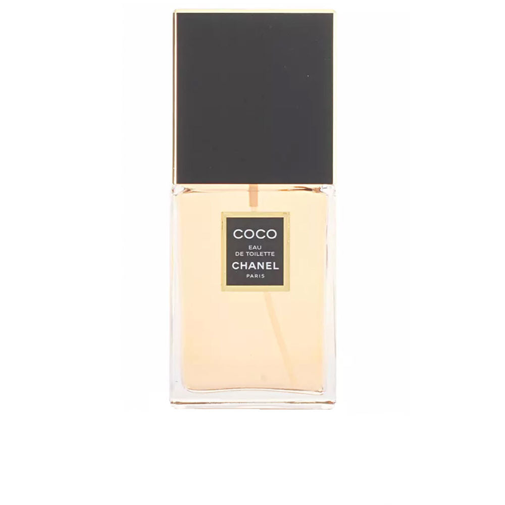 Classic perfume bottle, 100 ml flacon with warm amber liquid, floral-oriental scent