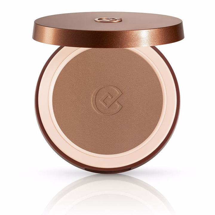 Compact silk‑effect bronzer powder in 1.1 Maldive matte, refillable 10 g