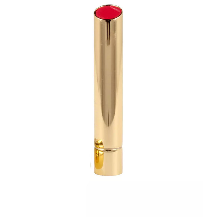 Refillable satin lipstick bullet in rose shade, 2 g, metallic reusable case