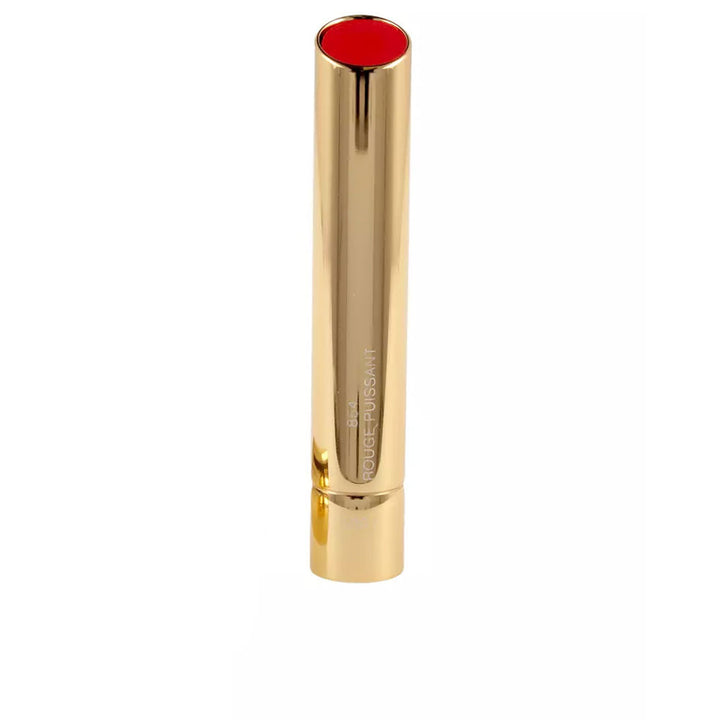 Refillable satin lipstick, intense red shade, 2 g compact case