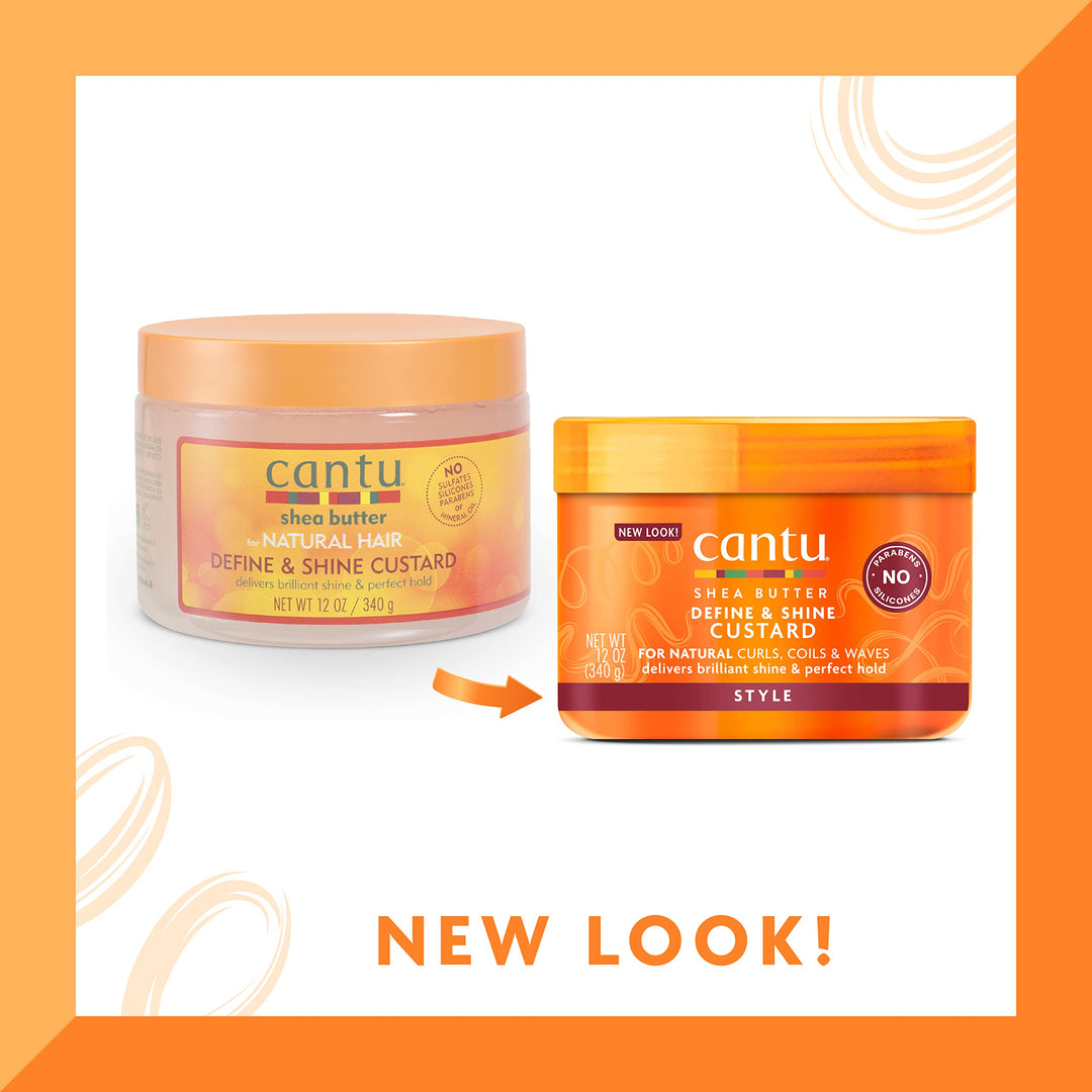 Jar of curl-defining custard with coconut and aloe, 340 g