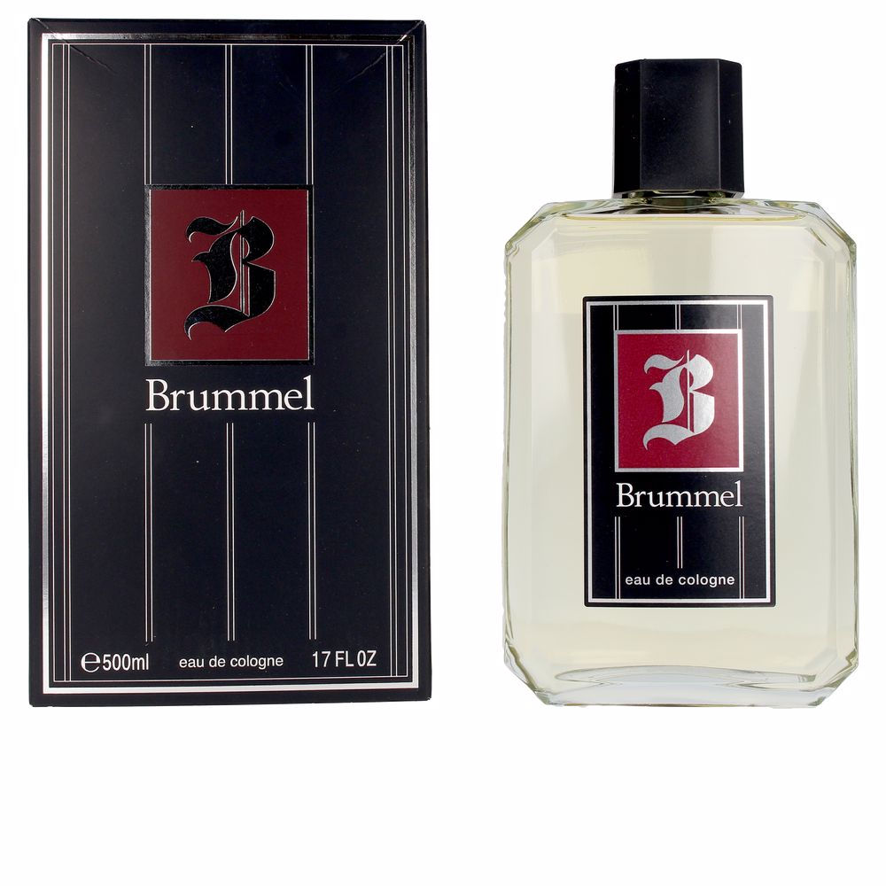 500 ml clear eau de cologne bottle with classic label, citrus and woody notes