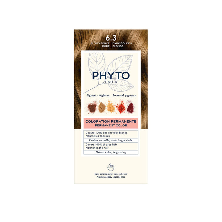 Tube of golden dark blonde gel colour creme, 4-unit pack, warm highlights