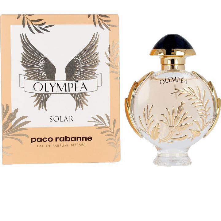 50 ml sculpted glass bottle with laurel motif and dark lacquer cap, floral fragrance