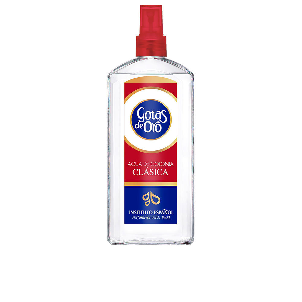 Clear 400 ml cologne bottle labelled citrus-woody unisex fragrance
