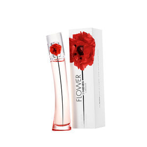 Red glass perfume bottle, 30 ml, floral-spice eau de parfum for Women