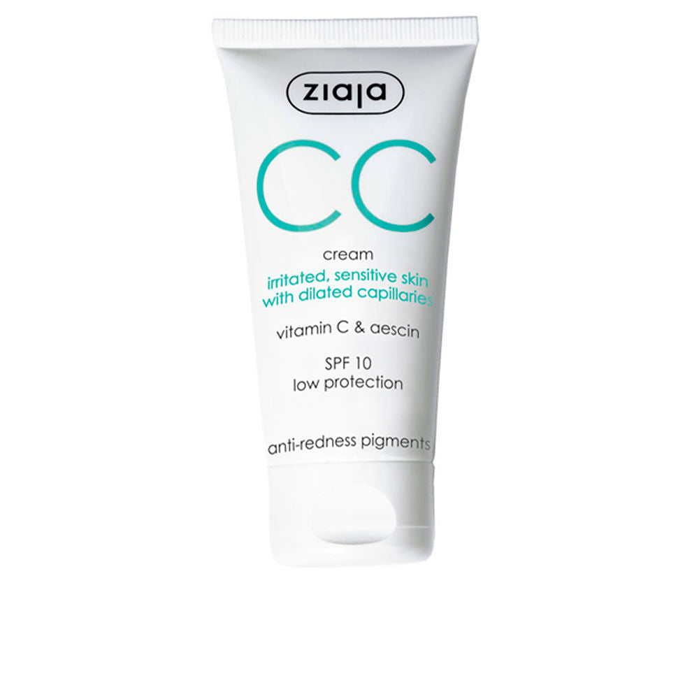 50 ml tinted CC cream tube, light corrective cream for sensitive skin