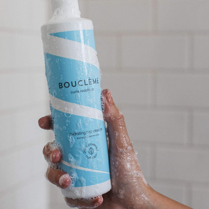 300 ml low-foam sea salt hair cleanser bottle for fine, wavy hair