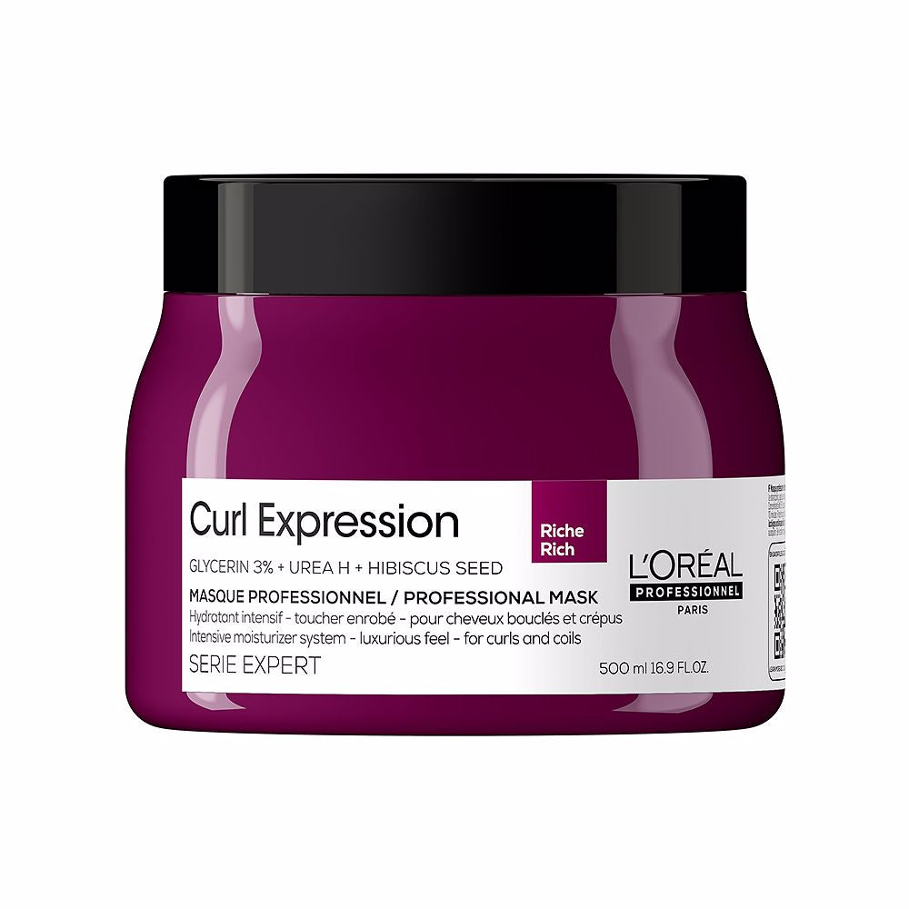 500 ml tube of hydrating curl mask for defined, frizz-controlled curls