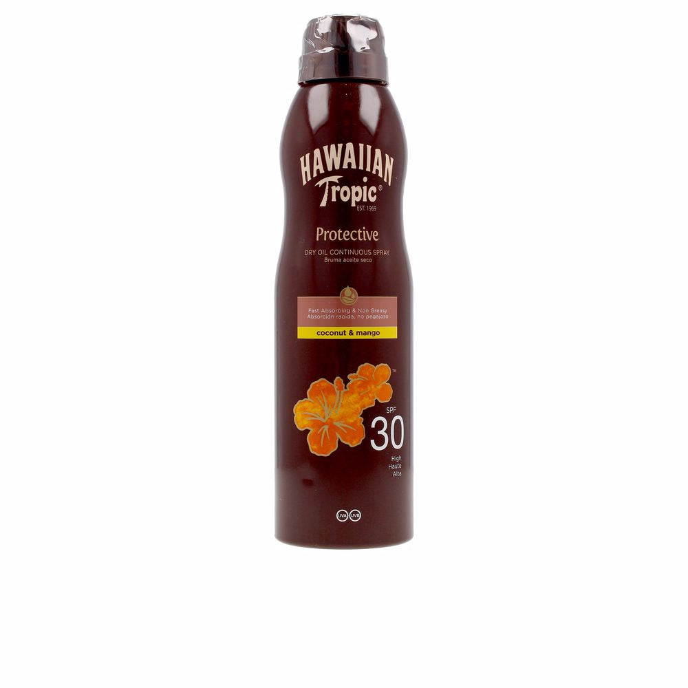 180 ml continuous dry-oil spray bottle, SPF 30, water-resistant, Unisex
