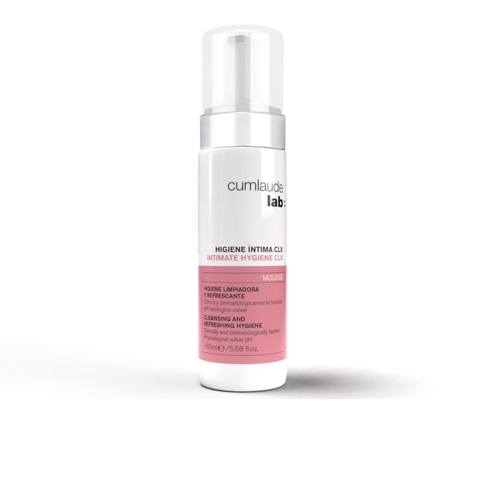 165 ml white mousse bottle for Women’s intimate hygiene, pump dispenser
