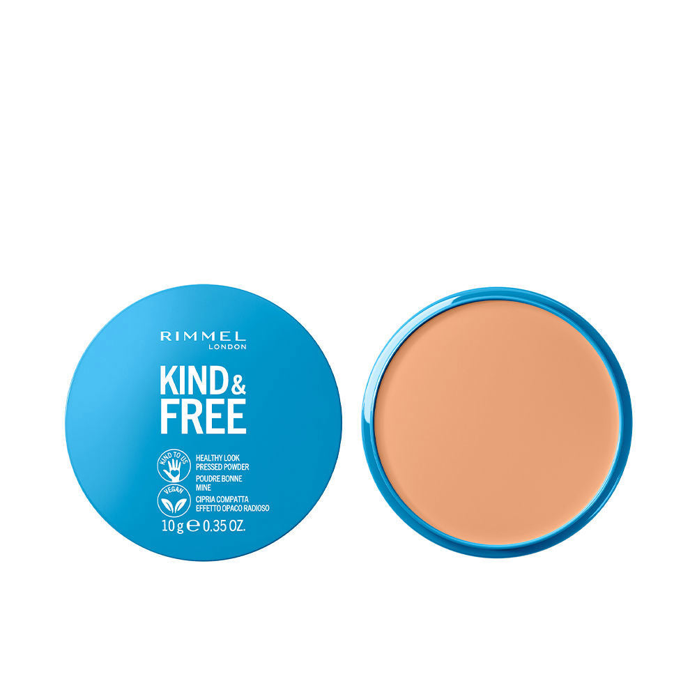 Compact mattifying powder in light shade, 10 g, recyclable case