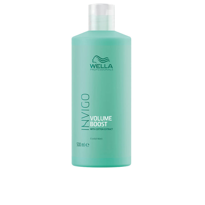 500 ml translucent volume-boost hair mask in clear professional bottle