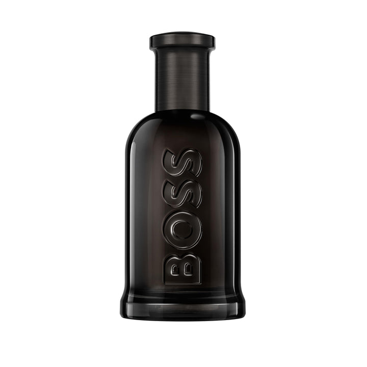 200 ml glass bottle of woody-amber eau de toilette for Man with amber tones
