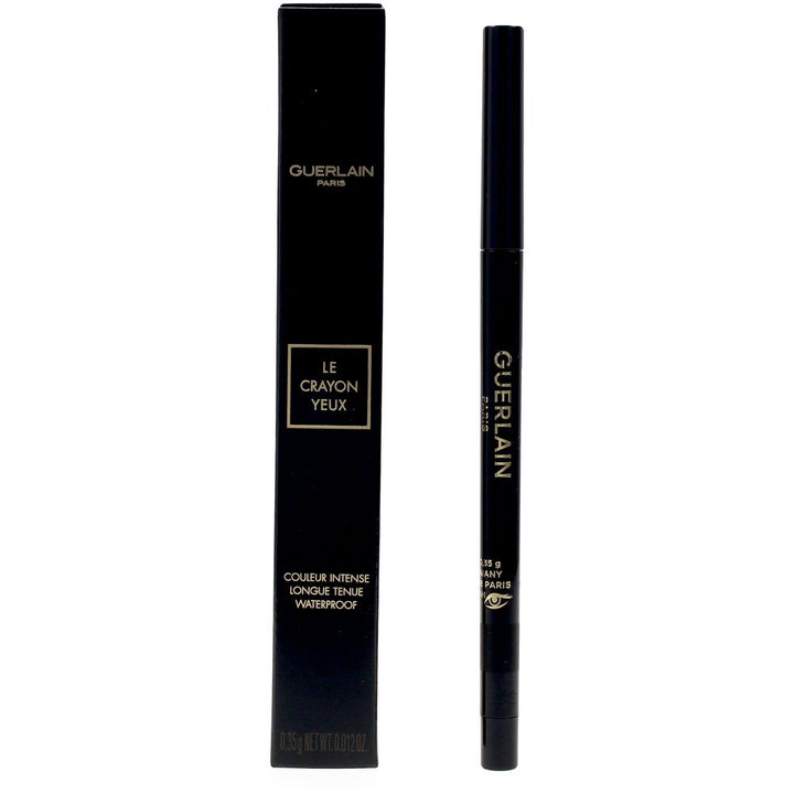 Retractable black eye pencil, 3 g, integrated sharpener, waterproof formula