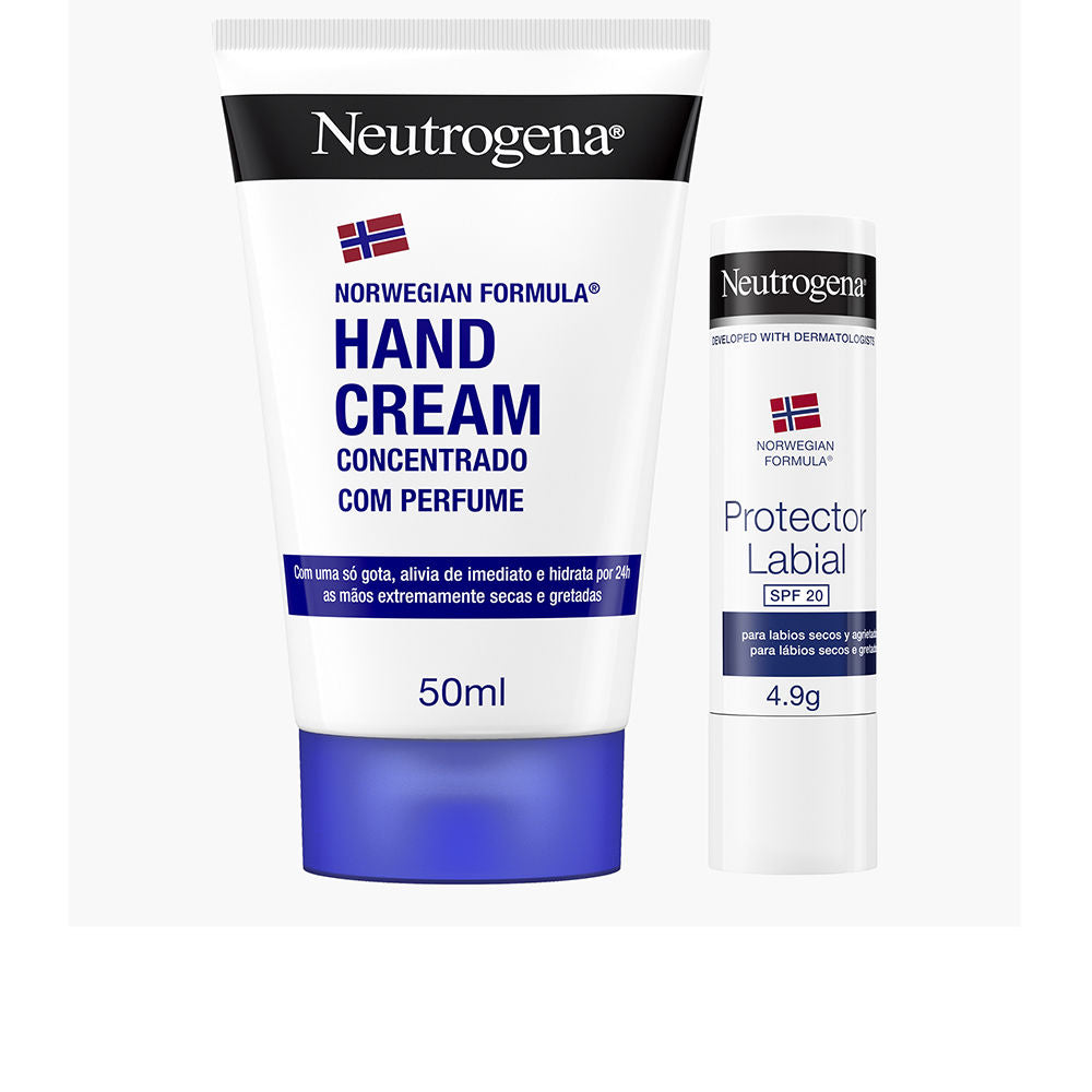 Tube of concentrated glycerin hand cream, white packaging, 2-piece set