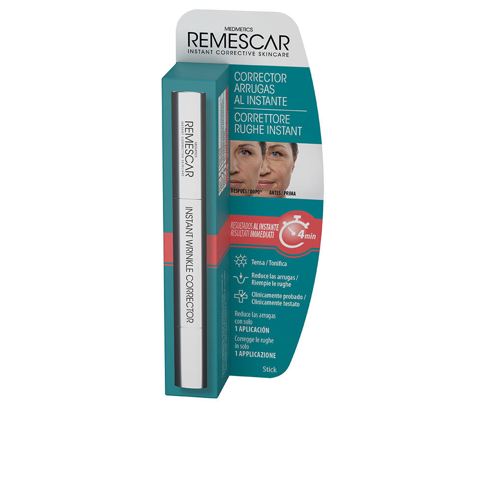 Small 4 ml instant wrinkle corrector stick with mineral clay texture