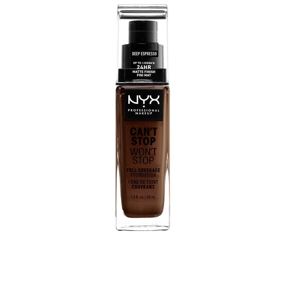 30 ml liquid matte foundation in Deep Espresso, pump bottle, Unisex