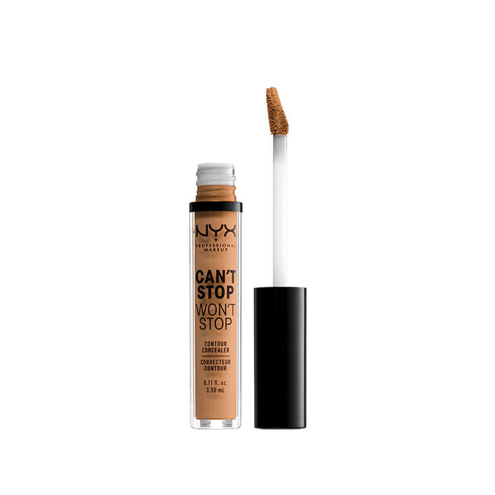 Small 3.5 ml golden shade tube of matte contour concealer, Unisex