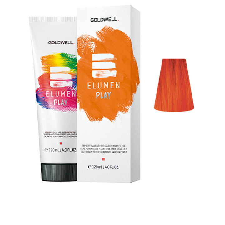 Orange 120 ml tube of semi-permanent acid hair colour for women