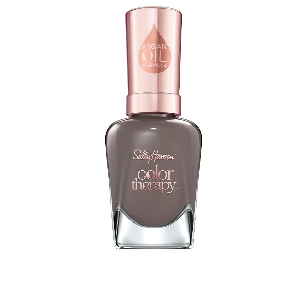 Slate‑grey nail polish bottle, 14.7 ml, argan oil formula