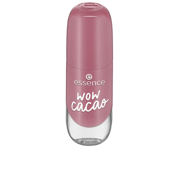 8 ml cacao-toned gel-effect nail polish with wide brush, quick-dry finish