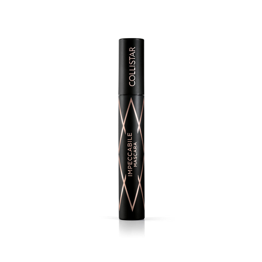 Black volumising mascara with wavy ergonomic brush, 14 ml recyclable tube