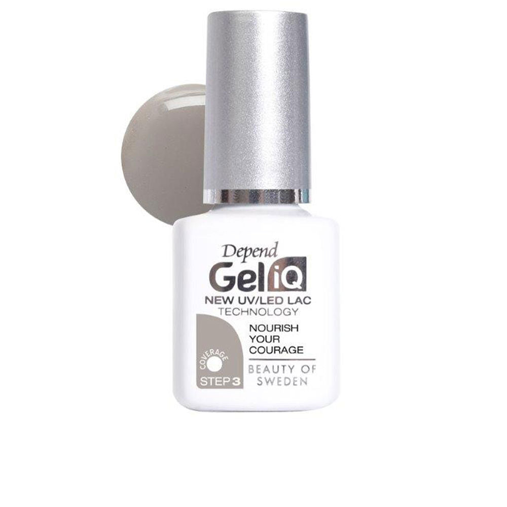 5 ml semi‑permanent nail polish bottle, precision brush, nourishing red shade