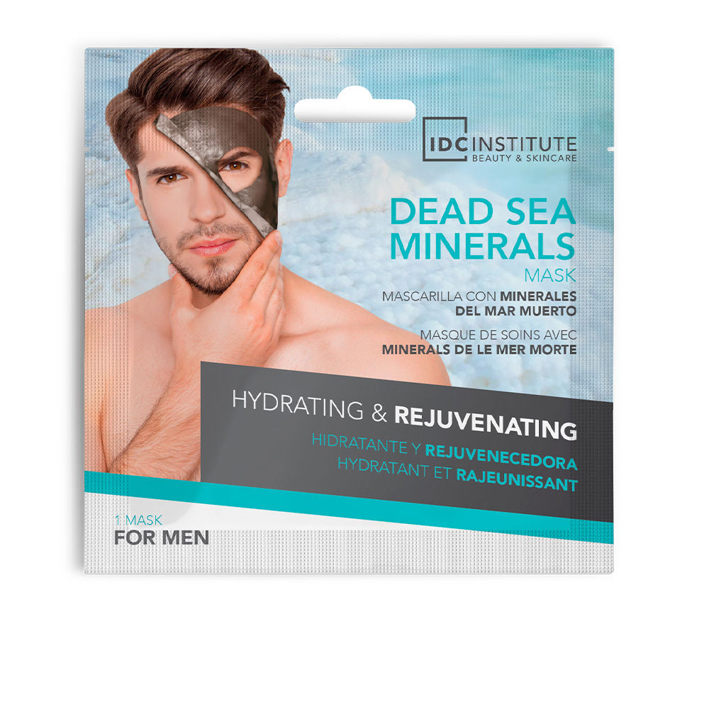 Single 22 g paper sheet mask sachet for Man with witch hazel and hyaluronic acid