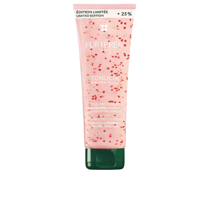 250 ml shampoo bottle with orange microbeads, tamarind seed extract, Unisex daily fortifying formula