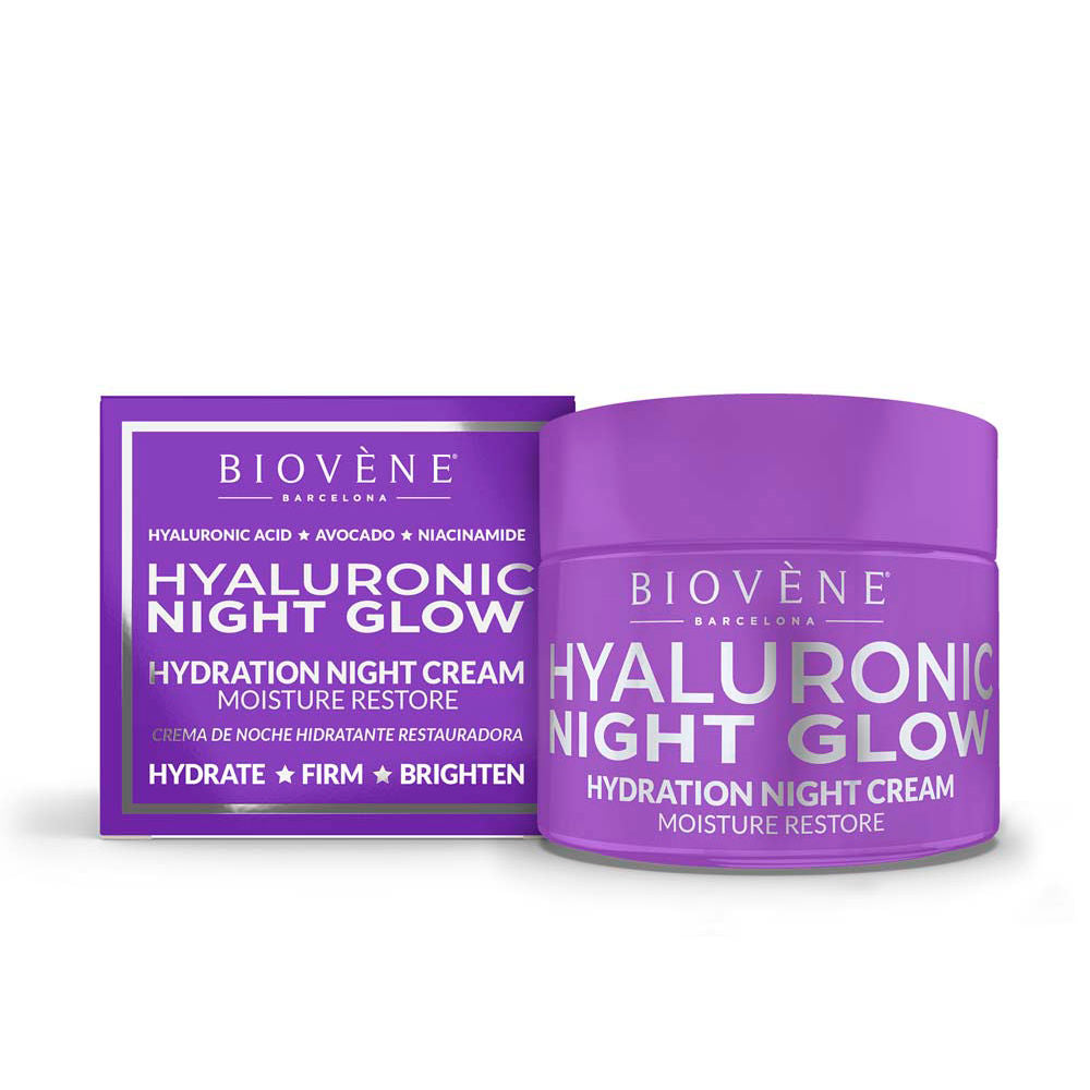 50 ml jar of evening hyaluronic cream with light texture for Women