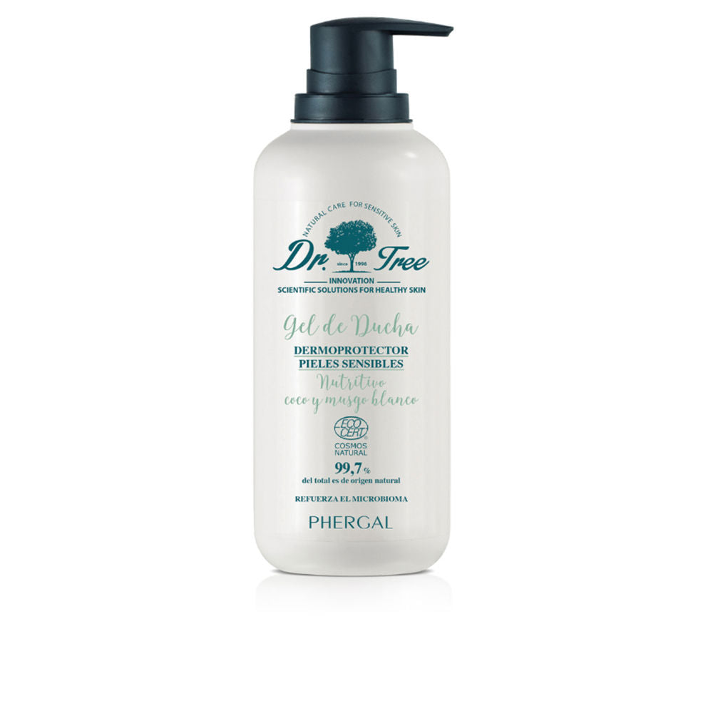 500 ml creamy shower gel bottle; coconut and white moss fragrance; Unisex