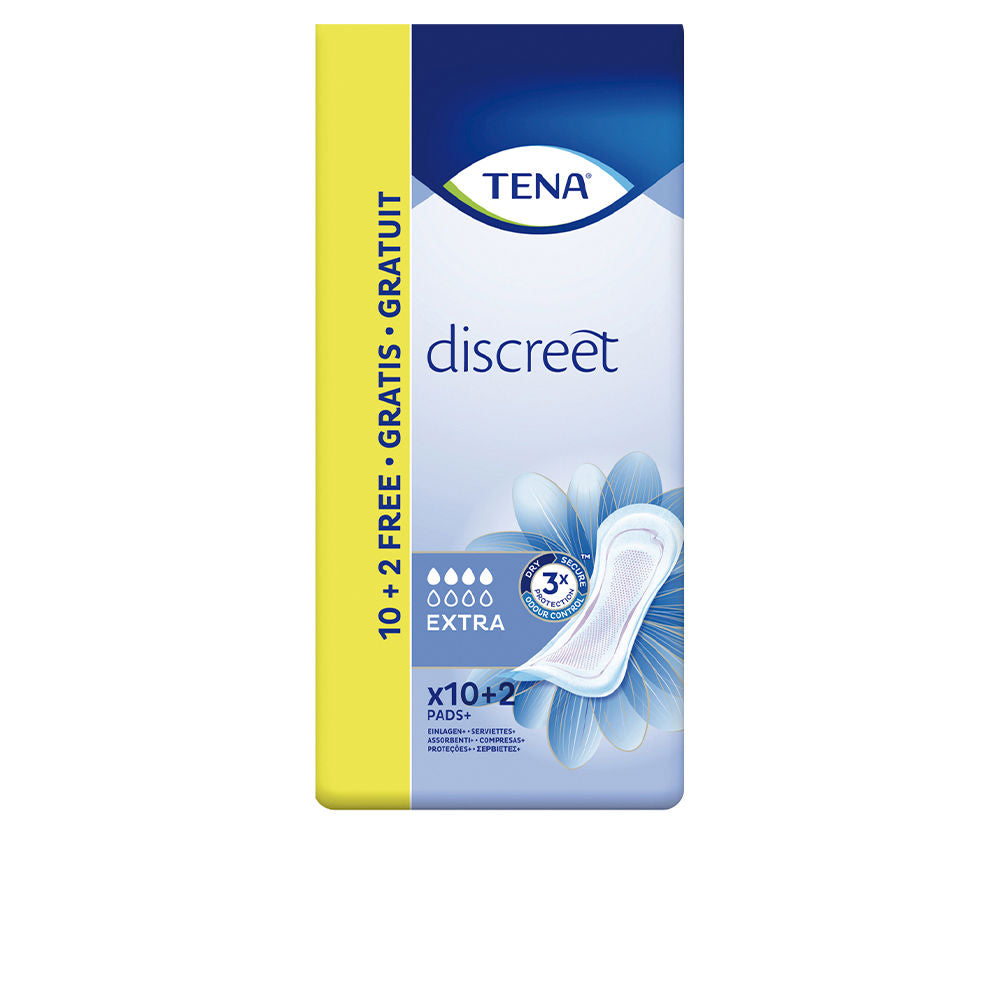 Pack of 12 slim extra absorbency incontinence pads for Women, contoured shape