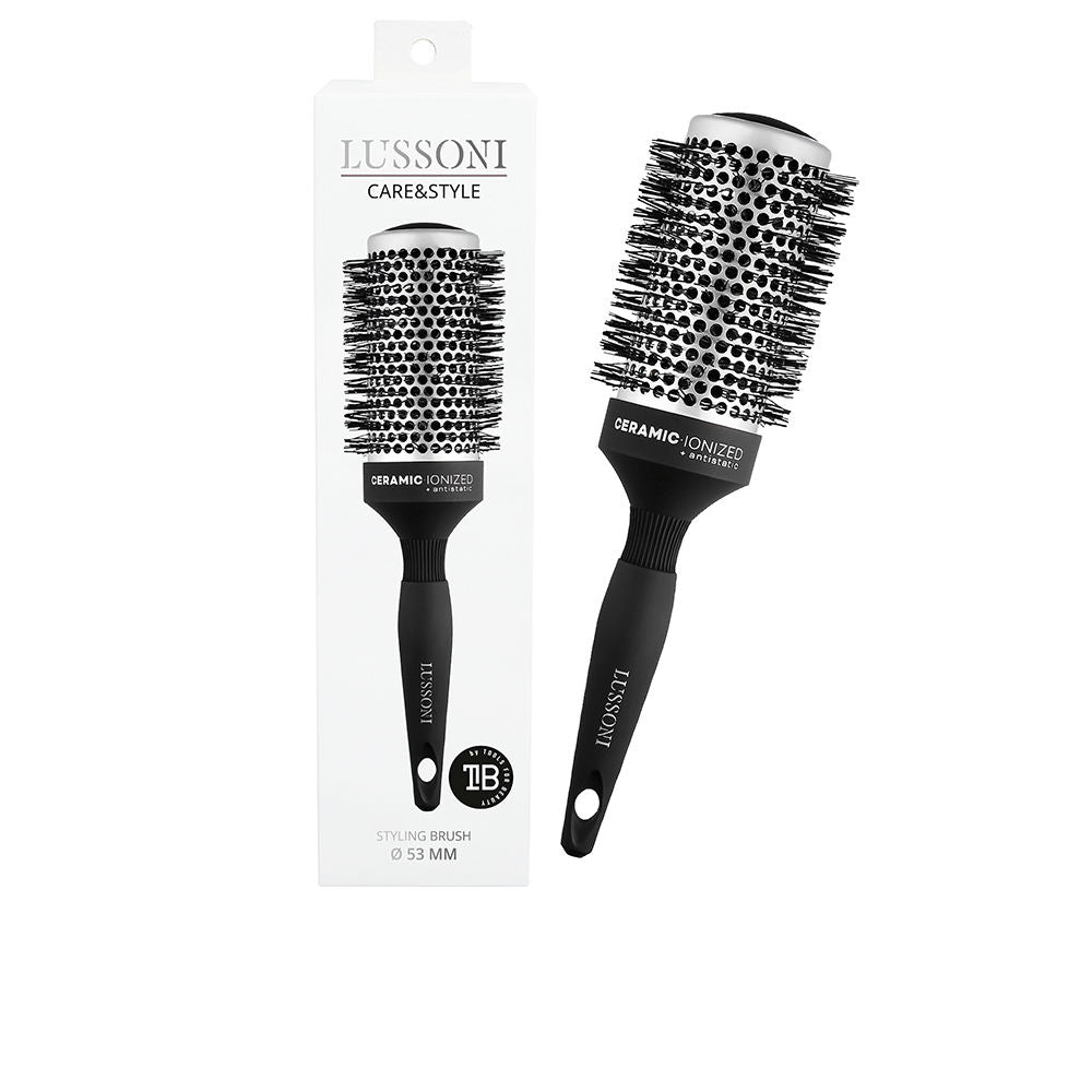 53 mm ceramic round brush with nylon bristles and lightweight handle