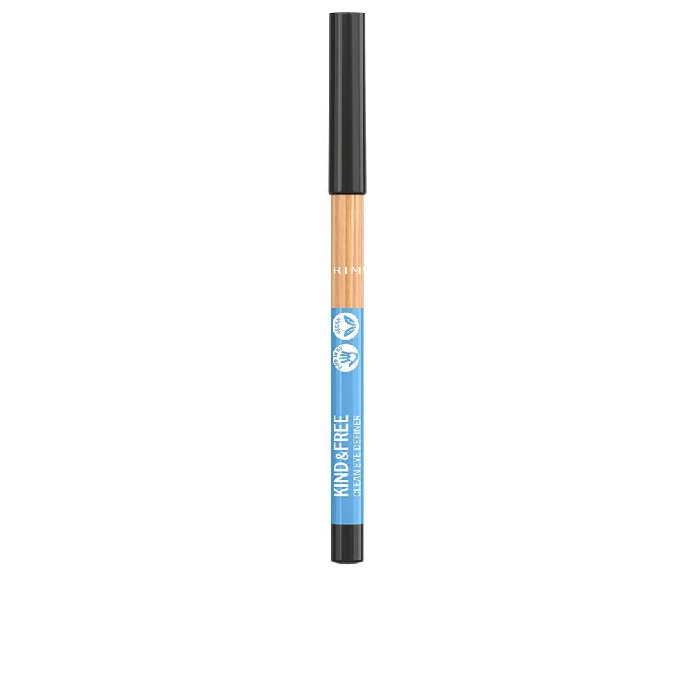 Unisex creamy eye definer pencil, black shade, FSC wood casing, 1.1 g