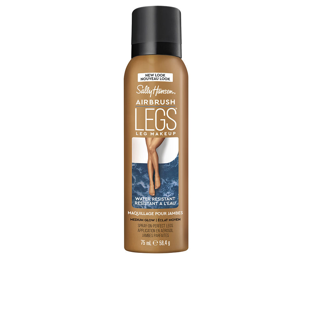 75 ml matte leg tint spray in medium shade, fine mist applicator