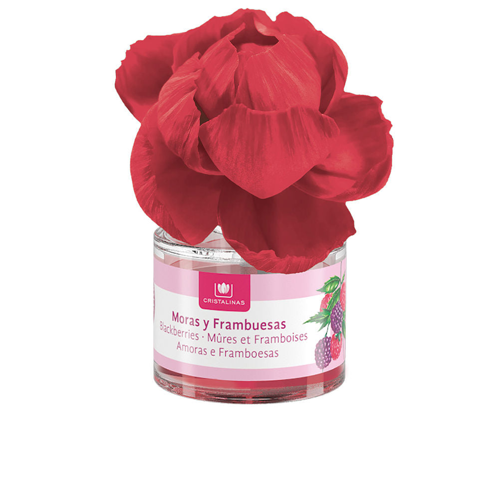 Cristalinas air fresher in elegant packaging with blackberry and raspberry scent