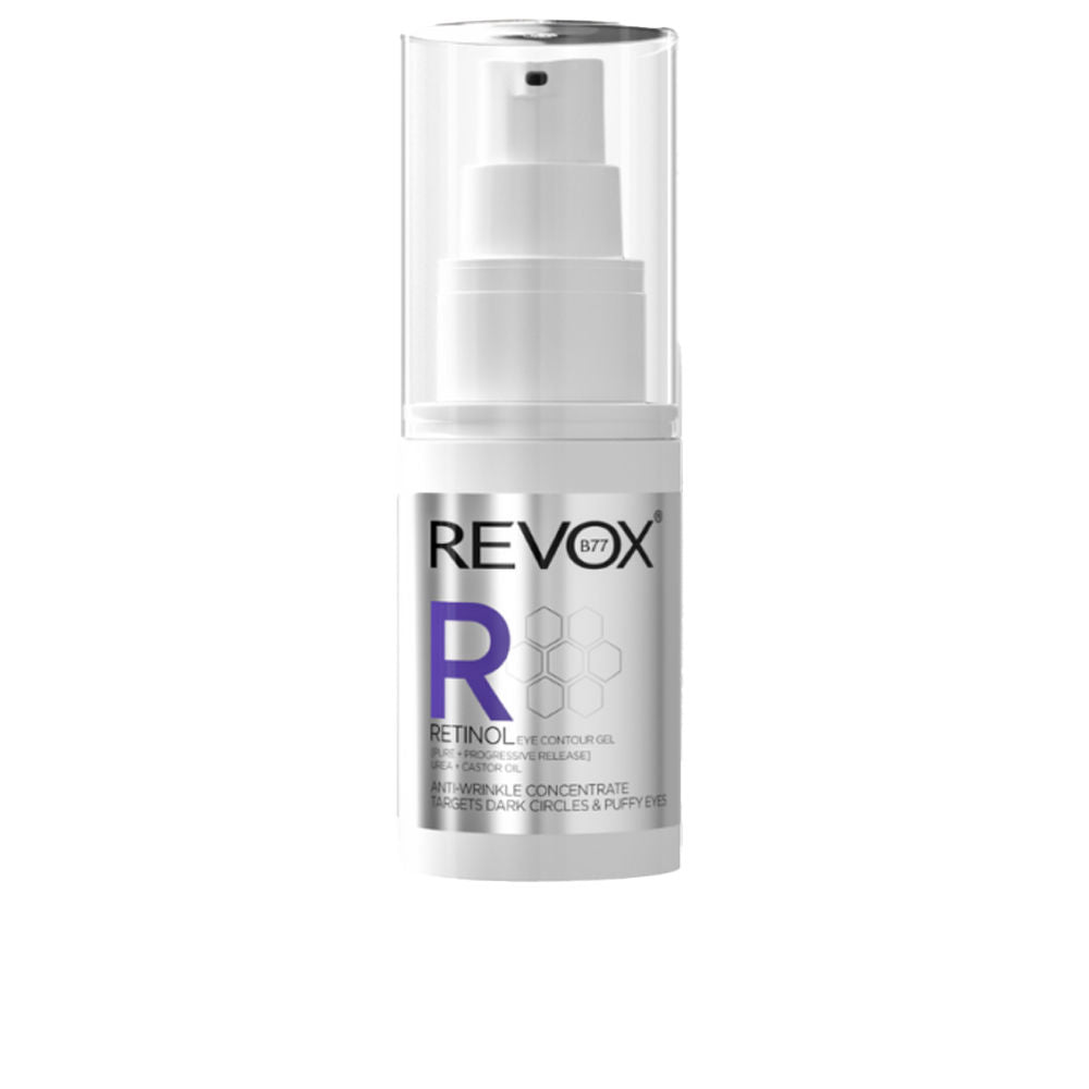 Small 30 ml tube of clear retinol and urea eye contour gel for Women