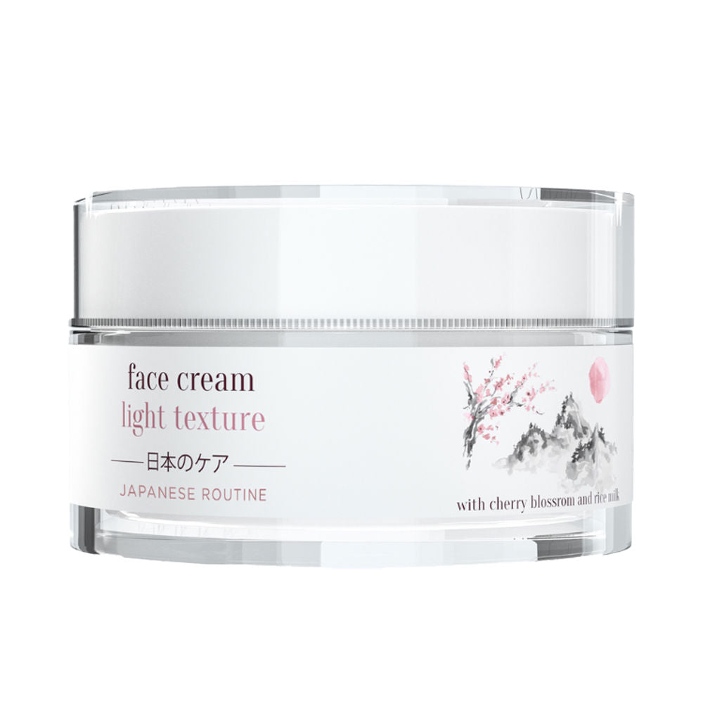 50 ml jar of lightweight gel-cream with cherry blossom and rice extracts, for Women