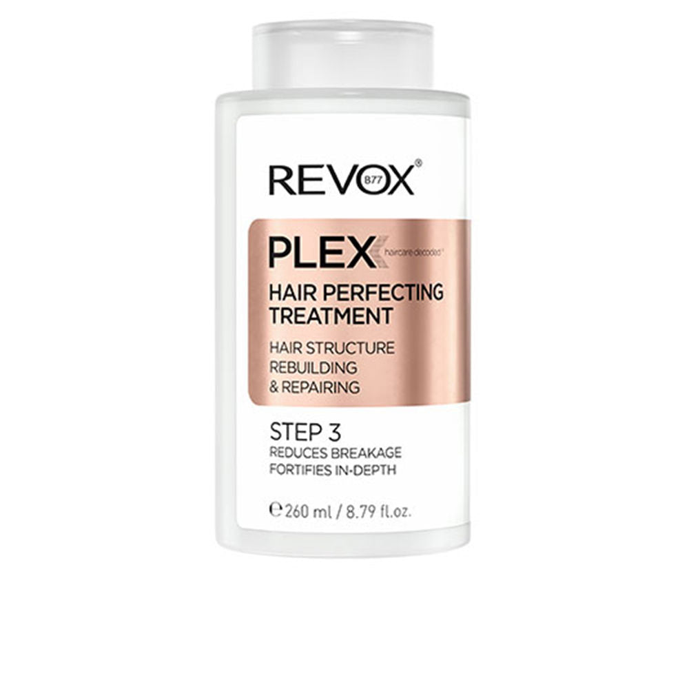 260 ml tube of reparative plex hair treatment for colour-treated hair