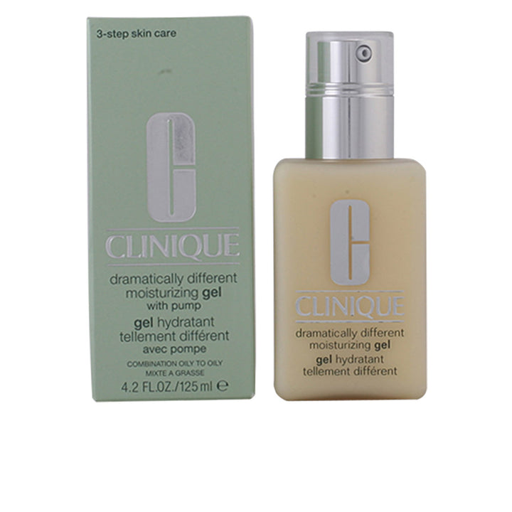 125 ml clear pump jar of lightweight hydrating gel moisturiser for combination to oily skin
